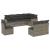 Set canapele de grădină cu perne, 8 piese, gri, poliratan GartenMobel Dekor
