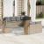 Set canapele de grădină, 8 piese, cu perne, bej, poliratan GartenMobel Dekor