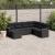Set canapele de grădină cu perne, 7 piese, negru, poliratan GartenMobel Dekor