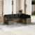 Set canapele de grădină, 7 piese, cu perne, gri, poliratan GartenMobel Dekor
