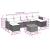 Set mobilier de grădină cu perne, 8 piese, negru, poliratan GartenMobel Dekor