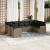 Set canapele de grădină, 9 piese, cu perne, gri, poliratan GartenMobel Dekor