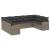 Set canapele de grădină, 9 piese, cu perne, gri, poliratan GartenMobel Dekor