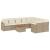 Set canapele de grădină cu perne, 10 piese, bej, poliratan GartenMobel Dekor