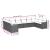 Set canapele de grădină cu perne, 10 piese, negru, poliratan GartenMobel Dekor