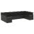 Set canapele de grădină cu perne, 10 piese, negru, poliratan GartenMobel Dekor