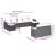 Set mobilier de grădină cu perne, 9 piese, negru, poliratan GartenMobel Dekor