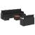 Set canapele de grădină cu perne, 10 piese, negru, poliratan GartenMobel Dekor