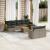 Set mobilier de grădină cu perne, 10 piese, gri, poliratan GartenMobel Dekor
