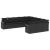 Set canapele de grădină cu perne, 11 piese, negru, poliratan GartenMobel Dekor