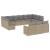 Set canapele de grădină, 13 piese, cu perne, bej, poliratan GartenMobel Dekor