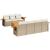 Set canapele de grădină, 8 piese, cu perne, bej, poliratan GartenMobel Dekor