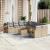 Set canapele de grădină, 9 piese, cu perne, bej, poliratan GartenMobel Dekor