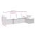 Set mobilier de grădină cu perne, 5 piese, negru, poliratan GartenMobel Dekor