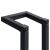 Suport de prosoape, negru, 12,5 x 12,5 x 60 cm, fier GartenMobel Dekor