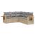 Set canapele de grădină cu perne, 5 piese, bej, poliratan GartenMobel Dekor