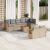 Set canapele de grădină cu perne, 10 piese, bej, poliratan GartenMobel Dekor