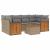 Set canapele de grădină, 7 piese, cu perne, bej, poliratan GartenMobel Dekor