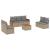Set canapele de grădină, 8 piese, cu perne, bej, poliratan GartenMobel Dekor