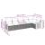 Set mobilier de grădină cu perne, 6 piese, negru, poliratan GartenMobel Dekor