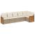 Set canapele de grădină cu perne, 6 piese, bej, poliratan GartenMobel Dekor