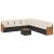 Set canapele de grădină cu perne, 10 piese, negru, poliratan GartenMobel Dekor