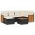 Set canapele de grădină cu perne, 7 piese, negru, poliratan GartenMobel Dekor