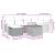Set canapele de grădină cu perne, 7 piese, negru, poliratan GartenMobel Dekor