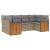 Set canapele de grădină cu perne, 6 piese, bej, poliratan GartenMobel Dekor