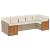 Set canapele de grădină, 7 piese, cu perne, bej, poliratan GartenMobel Dekor
