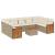 Set canapele de grădină cu perne, 10 piese, bej, poliratan GartenMobel Dekor