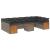 Set canapele de grădină cu perne, 11 piese, gri, poliratan GartenMobel Dekor