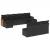 Set canapele de grădină cu perne, 10 piese, negru, poliratan GartenMobel Dekor