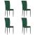Scaune de bucătărie, 4 buc., verde închis, catifea GartenMobel Dekor