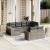 Set canapele de grădină cu perne 10 piese gri deschis poliratan GartenMobel Dekor