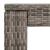 Set mobilier bar de grădină, cu perne, 3 piese, gri, poliratan GartenMobel Dekor