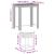 Set mobilier bar de grădină cu perne, 5 piese, maro, poliratan GartenMobel Dekor