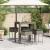 Set mobilier bar de grădină, cu perne, 5 piese, gri, poliratan GartenMobel Dekor