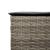 Set mobilier bar de grădină, cu perne, 3 piese, gri, poliratan GartenMobel Dekor