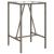 Set mobilier bar de grădină, cu perne, 3 piese, gri, poliratan GartenMobel Dekor