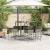 Set mobilier bar de grădină cu perne, 7 piese, gri, poliratan GartenMobel Dekor
