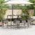 Set mobilier bar de grădină, cu perne, 9 piese, gri, poliratan GartenMobel Dekor