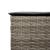 Set mobilier bar de grădină, cu perne, 3 piese, gri, poliratan GartenMobel Dekor