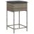 Set mobilier bar de grădină, cu perne, 3 piese, gri, poliratan GartenMobel Dekor
