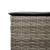 Set mobilier bar de grădină, cu perne, 3 piese, gri, poliratan GartenMobel Dekor