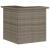 Set mobilier bar de grădină, cu perne, 3 piese, gri, poliratan GartenMobel Dekor