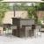 Set mobilier bar de grădină, cu perne, 3 piese, gri, poliratan GartenMobel Dekor