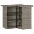 Set mobilier bar de grădină, cu perne, 3 piese, gri, poliratan GartenMobel Dekor