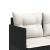 Set mobilier de grădină cu perne, 5 piese, negru, poliratan GartenMobel Dekor