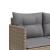 Set canapele de grădină cu perne, 5 piese, bej, poliratan GartenMobel Dekor